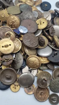 Stor samling blandede knapper