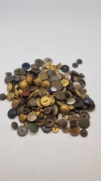 Stor samling blandede knapper