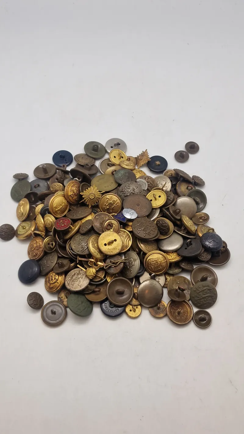 Stor samling blandede knapper