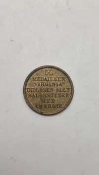 Original dansk reklame-jeton fra Adler & Co