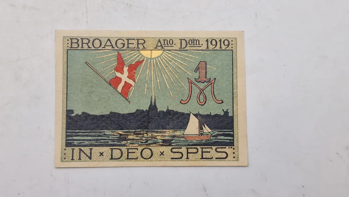 Original nødseddel - Broager