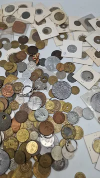 Stort lot mønter og Tokens