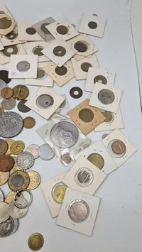 Stort lot mønter og Tokens