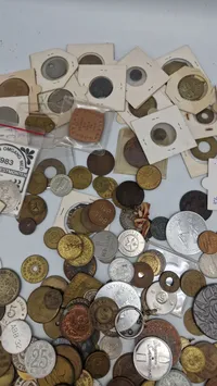 Stort lot mønter og Tokens