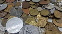Stort lot mønter og Tokens