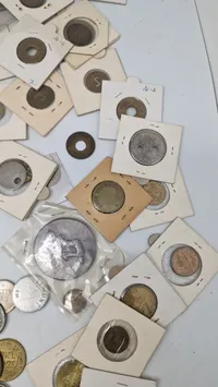 Stort lot mønter og Tokens