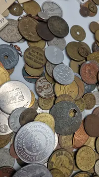 Stort lot mønter og Tokens