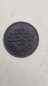 Original tysk “Gold Für Eisen” mønt - ww2