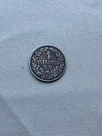 Original 4 skilling af sølv 1856