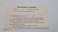 Original dansk evakueringsseddel, ww2