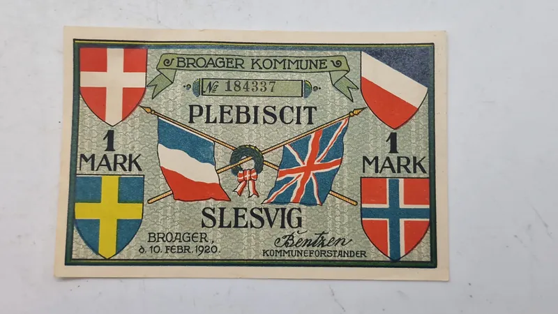 Original nødseddel - Broager
