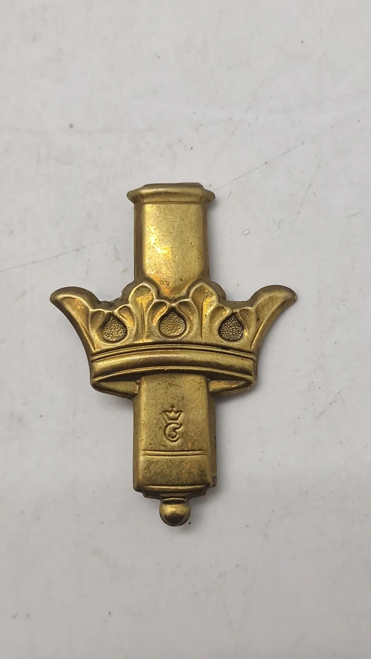Originalt regiments mærke, Kongens Artilleriregiment. Det store
