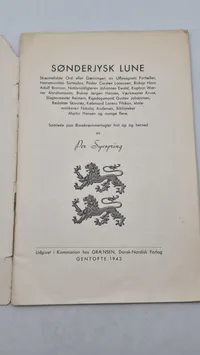 Originalt hæfte - Sønderjysk lune