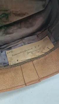 Original dansk M 1923 kasket. Navngiven