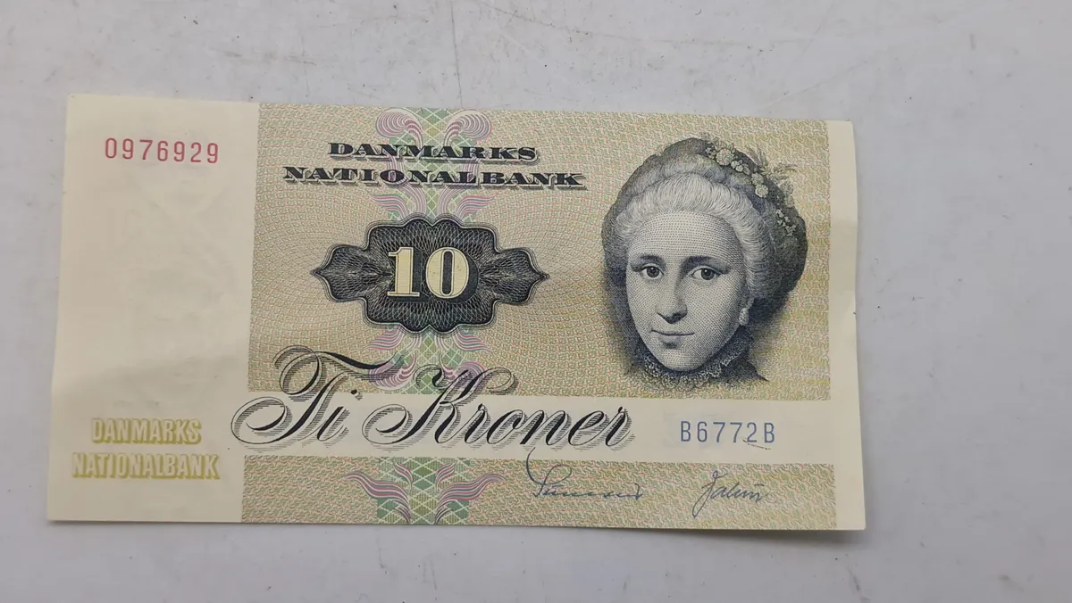 Original dansk 10 krone seddel