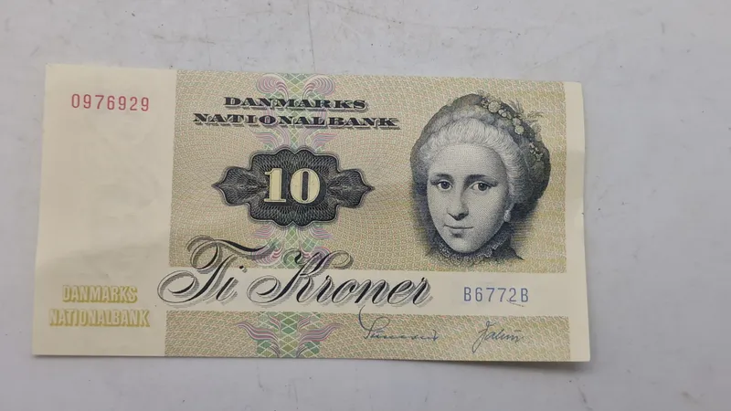 Original dansk 10 krone seddel