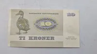 Original dansk 10 krone seddel
