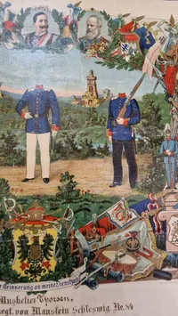 Originalt tysk reservistbillede DANSK SØNDERJYDE  Kongelige Saksiske 13. Infanteri Regiment Nr. 178
