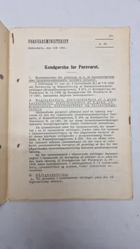 Samling lærebøger, feltinstruktioner mm.