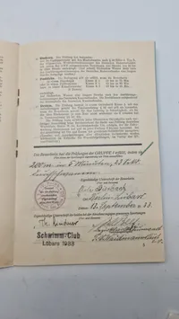 Originalt sportsabzeichen urkunde & stofmærke