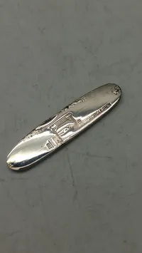 Original foldekniv med motiv fra Padborg lejren