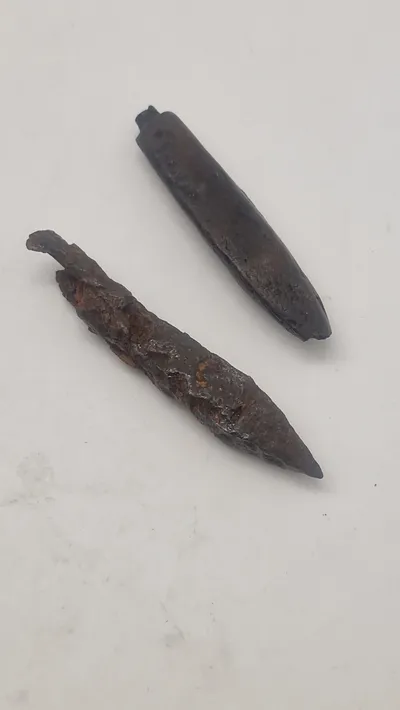 Originale armbrøst pilespidser fra middelalderen