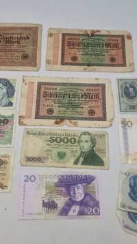 Samling pengesedler