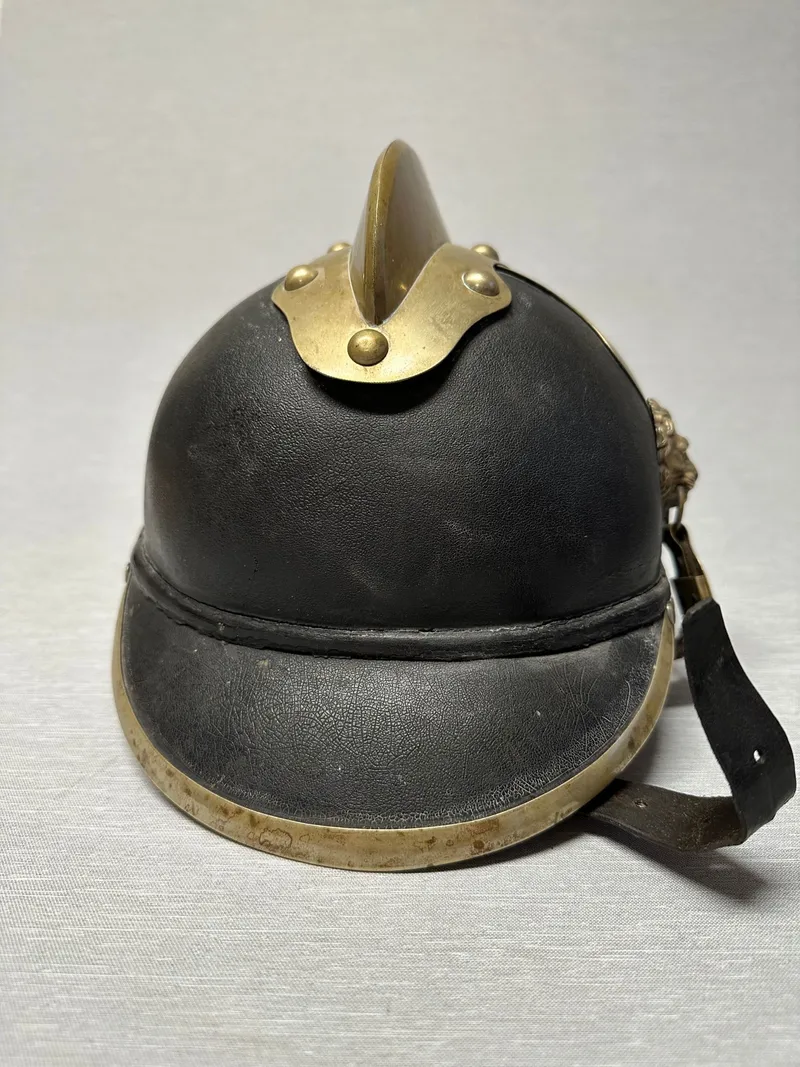 original 18 tals brandhjelm