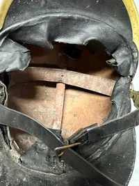 original 18 tals brandhjelm