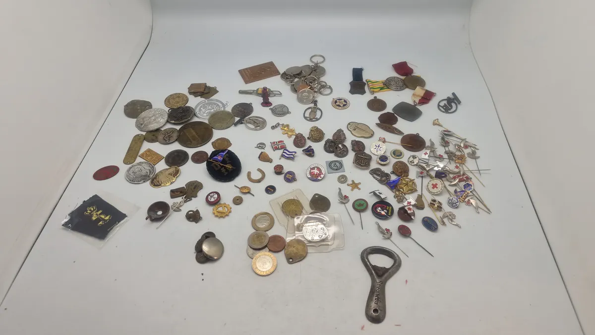 Samling pins mm.