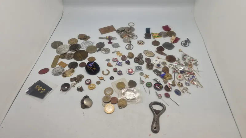 Samling pins mm.