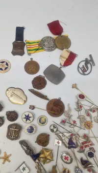 Samling pins mm.