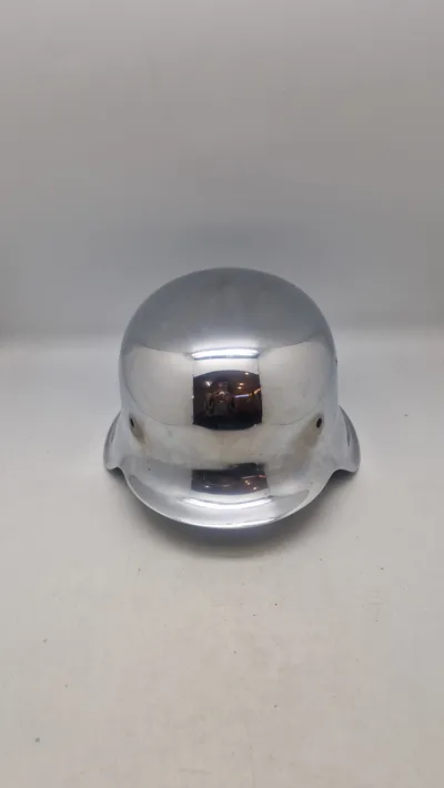 Original Tysk M42 hjelmskald, forkromet