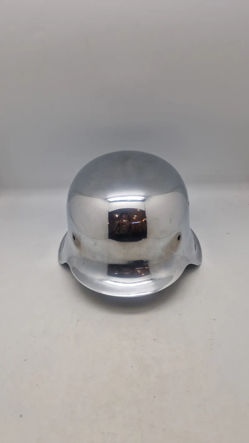 Original Tysk M42 hjelmskald, forkromet