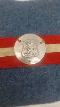 Originalt armbind fra den danske modstandsbevægelse