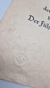Originalt Mutterkreuz 1.kl med urkunde