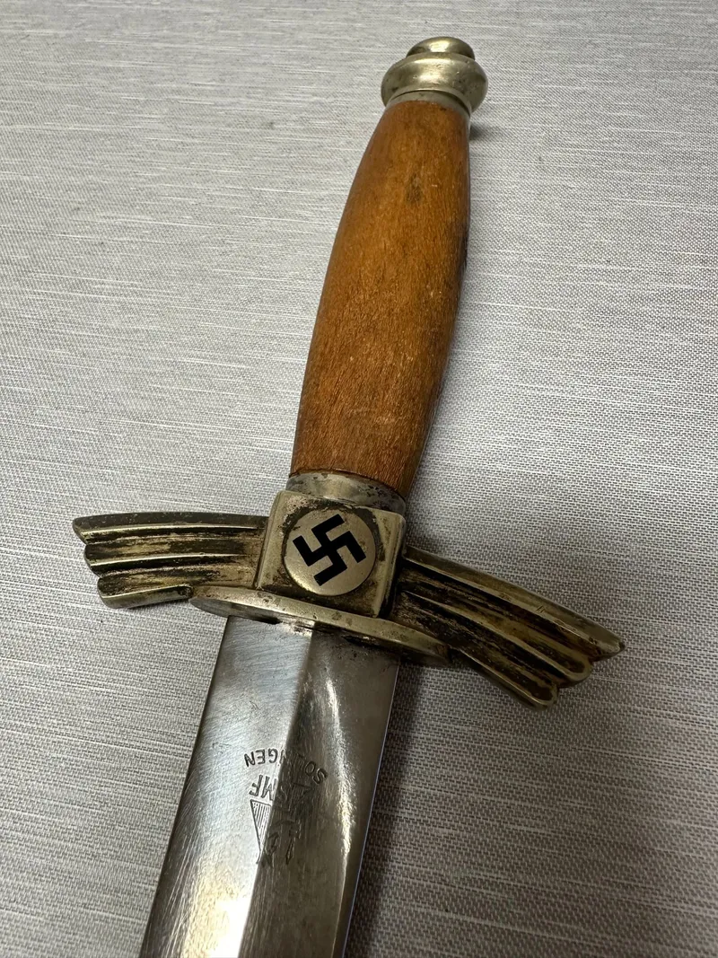 Original  NSFK Fliegermesser by SMF, læder på greb mangler
