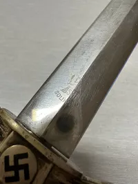 Original  NSFK Fliegermesser by SMF, læder på greb mangler