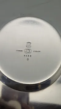 Henning Koppel for Georg Jensen skål af sterlingsølv, dessing 1132B Sterlingsølv