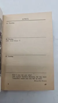 Original Dansk SS kalender 1945, komplet