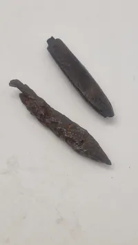Originale armbrøst pilespidser fra middelalderen