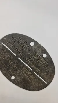 Originalt tysk erkennungsmarke, ww1