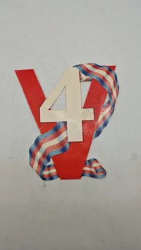 Original 4 maj sticker fra 1945