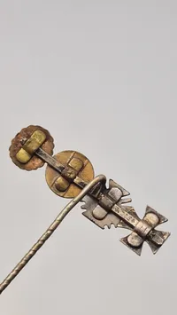 Original tysk miniature nål, eisernes kreuz, Ehrenkreuz des 1. Weltkrieges 1914-1918, Sudetenland-medalje, verwundetenabzeichen