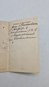 Originalt tysk ww1 lot fra ww1 på samme mand