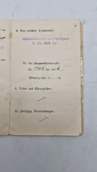 Originalt tysk ww1 lot fra ww1 på samme mand