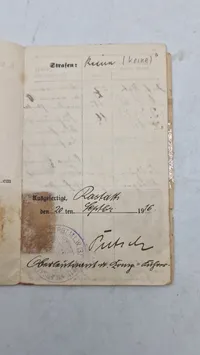 Originalt tysk ww1 lot fra ww1 på samme mand
