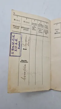 Originalt tysk ww1 lot fra ww1 på samme mand