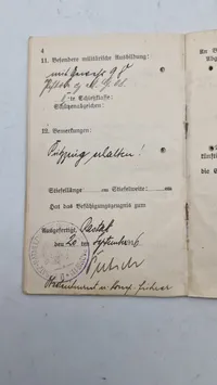 Originalt tysk ww1 lot fra ww1 på samme mand