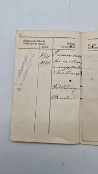 Originalt tysk ww1 lot fra ww1 på samme mand